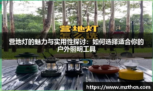 营地灯的魅力与实用性探讨：如何选择适合你的户外照明工具